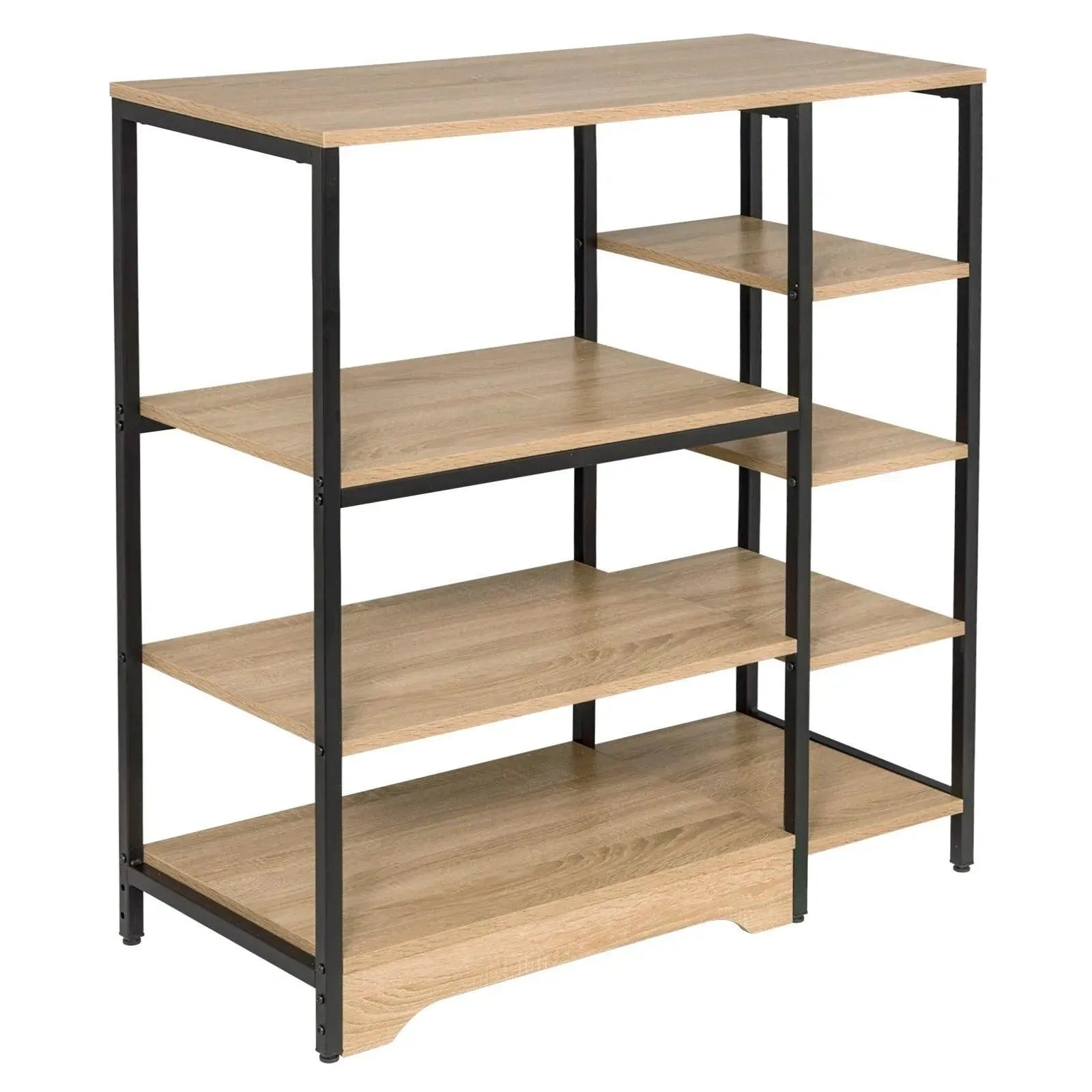 Feronza™ Keukenrek met Magnetronhouder en Multifunctionele Planken 90x40x95 cm - Feronza